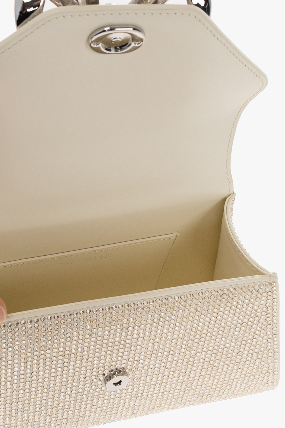 SchaferandweinerShops Japan - Cream 'Bow Mini' shoulder bag